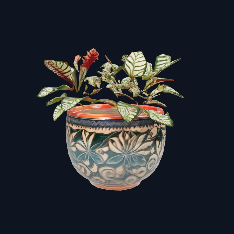 Ornate Ceramic Plant model pack